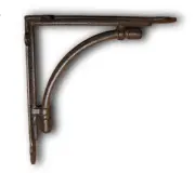 9 7/8 " x 10" Decorative Large Rustic Pipe Shelf Bracket Free Ship, B-74