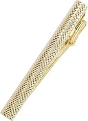 [TAVARAT] Tie Clip Tie Clips for Men Knurling Black Silver Tie Bar Tie Pin Tps-095