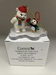 NIB 1994 Current Norwood & Tux - Polar Bear & Penguin Ornament