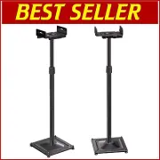 Height Adjustable Universal Speaker Stands for Surround Sound - 33.3'' to 45.1''