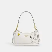 Coach X Peanuts Teri Shoulder Bag With Snoopy