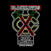 Bud Light Chicago Blackhawks LED Sign - NIB
