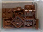 LEGO Parts - Reddish Brown Plate 2 x 2 - No 3022 - QTY 10