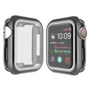 ZUSLAB Apple Watch 9 41mm Case, Protective Soft Slim Cover with Build-in Screen Protector for Series 9 - Space Grey
