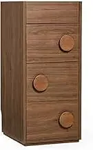 GUAWJRZDP Storage Cabinet, Vintage Drawer Chest, Wood Chest of Drawers, Storage Cabinet for Closet, Extremely Narrow Chest of Drawers, for Bedroom Living Room, Walnut(4-Tier)