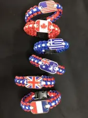 World Flag Bracelets Men