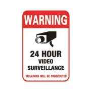 Surveillance Security Camera Video Sticker Warning Sign Stickers Low 2024 N5O2
