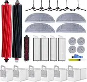 29PCS Vacuum Accessories Kit for Roborock S8 Max/MaxV Ultra Robot Vacuum Cleaner Replacement Parts, Roller Brush, Hepa Filters, Mop Pads, Side Brush, Dust Bags, Cleaning Brush (S8 Max/MaxV Ultra)