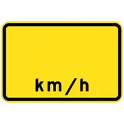 XX km/h - 600x400mm