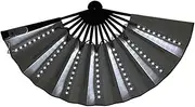 [Generic] Light Up Folding Hand Fan | LED Hand Fan for Dancing - Portable Cosplay Performance Props for Carnival Holiday, Hot Weather Cooling Tools