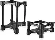 Desktop Speaker Stands o Bracket Shock Absorber Bracket with Adjustable Tilt Angle Anti-Slip and Stable Suction Cups Removable Speaker Stands for 5/6/8-inch Speaker Black One Size