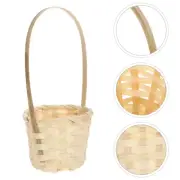 8pcs baby gift basket wicker basket with handle Handheld Storage Basket