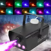 500W RGB LED Fog Smoke Machine Mist Maker Wireless Remote Control DJ Disco Party