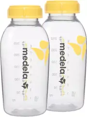 Breastmilk Storage & Collection Bottles, BPA Free, 250Ml, Pack of 2