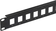 uxcell 1U Blank Key Stone Network 16-Port Patch Panel, 19inch Rack & Wall Mountable Patch Bay with Network Module for Servers Network, Multi Terminal Services