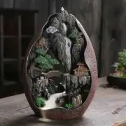 Smoke Waterfall Backflow Incense Burner Decor Incense Holder Resin Censer