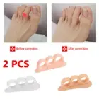 2PC Soft Claw Hammer Foot Toe Gel Pads Separators Crest Straightener Stretcher ♢