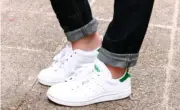 New Adidas Women's Stan Smith Shoes (B24105) White // White-Fairway Green
