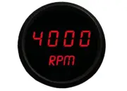 Intellitronix Programmable Digital Mini-Tachometer 2 1/16" in Black Trim - Red