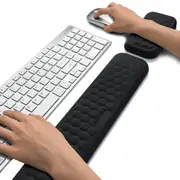 Ergonomic Soft Memory Foam Keyboard and Mouse Wrist Rest Support Pad Set