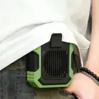 AU Waist Clip Fan Power Bank Flashlight Body Fan Hanging Neck Fan (Green)