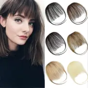 Morakot Bangs Hair Clip in Bangs Human Hair Clip on Bangs Front Fringe Air Bangs Remy Clip in Bangs Hair Pieces for Women Dark Black