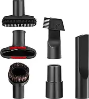 6Pcs Vacuum Cleaner Accessories Set Compatible with Henry Shark Hoover Attachments & Other Vacuums Including PP Hair Brush, 2 in 1 Nozzle, Flat Suction, Sofa Brush, Round Horsehair Brush & Adapter