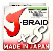 Daiwa J-Braid X8 8 Strand Braided Line 40Lb 150M Chartreuse JB8U40-150CH Japan