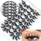 Natural Wispies Fluffy False Eyelashes 4D Mink 25MM Lashes Eye Lash Extension