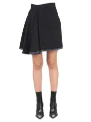[Alexander McQueen] Alexander McQueen-Asymmetrical Mini Skirt-Donna 42