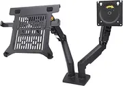 Laptop Mount for 10 to 17inch, 2 in 1 Adjustable Display Holder for 17 to 30inch, Versatile Display Laptop Desk Stand Support Simultaneous Mounting