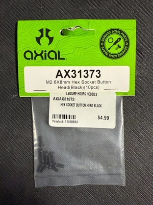 AXIAL-AX31373-M2.6X8MM HEX SOCKET BUTTON HEAD -10 PCS