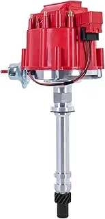 Racing Hei Distributor Compatible for Chevy C10 GMC SBC BBC Small Block w/ 65k Coil 7500RPM 305 454 350 400 Red Cap and Rotor kit Replacement 850001R