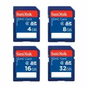 New Sandisk 8GB 16GB 32GB 64GB SDHC SD Flash Card Class 4 for Digital SLR Camera