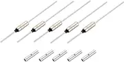 uxcell 5 Pcs Metal Temperature Thermal Fuse SF96Y 99 °C 210.2 °F 15A 250V Cutoff Thermal Fuse with 10 Pcs BN1.25 Bare Terminal Butt Connector for Motor Transformer Electric Industrial
