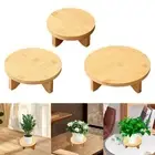 Wooden planters stood flowerpot rack durability, small plant pot, desktop pot