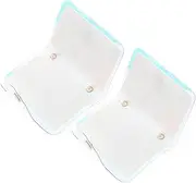 [KOMBIUDA] 2pcs Transparent Holographic Credit Card Holder Wallet for Men Women Stylish Business Card Organizer with Multiple Slots Durable and Multipurpose Accessory