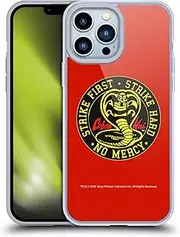 Head Case Designs Officially Licensed Cobra Kai Strike Logo Graphics Gel Case [Military Grade Protection] Compatible with Apple iPhone 13 Pro Max