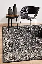 Estella Charcoal Transitional Floor Rug Covering Large Carpet Flooring Rugs 330x240cm