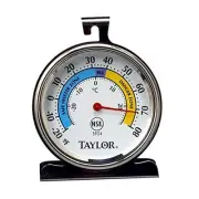 9000053 5924 Classic Refrigerator / Freezer Analog Extra-Large Dial Thermometer