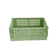 Crate Collapsible Plastic Folding Storage Box Basket Home Storage Supplies Utility Cosmetic