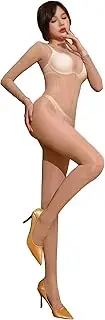 [BESYFAY] Men's 8D Shiny Glossy Full Body Stocking Nylon Sheer Bodystocking Silky Bodysuit Catsuit