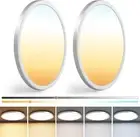 2Pack 13 Inch Ceiling Light Fixture, 3000K/3500K/4000K/5000K/6500K Adjustable LE