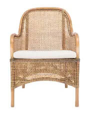 Safavieh Charlie Rattan Accent Chair W/ Cushion