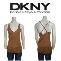 在飛比找Yahoo!奇摩拍賣優惠-【皮老闆】二手真品 DKNY 衣服 上衣 無袖 衣749