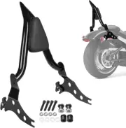 22" Motorcycle Rear Passenger Backrest Sissy Bar with Back Rest Pad Compatible w