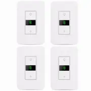 4Pack Smart Dimmer Light Switch works with alexa google home Neutral Wire Needs
