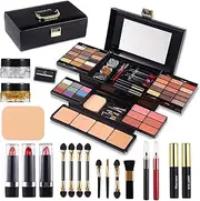 RoseFlower 39 Colors Cosmetic Palette, All-in-One Makeup Kit, Essential Starter Set for Beginners or Pros, Includes Eyeshadow, Lip Gloss, Blusher, Eyeliner, Mascara