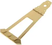 Kisangel 6 String String Guitar Tailpiece Golden Square Shape Design for Jazz Guitar Easy Installation with Included Screws Replacement for Archtop
