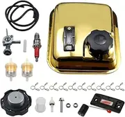 Gas Fuel Tank with Fuel Gauge for Predator 212 Hemi Engine for Honda GX200 GX160 for Coleman CT200U BT200X Baja Warrior MB200 196cc 200cc Mini Bike Go Kart Parts